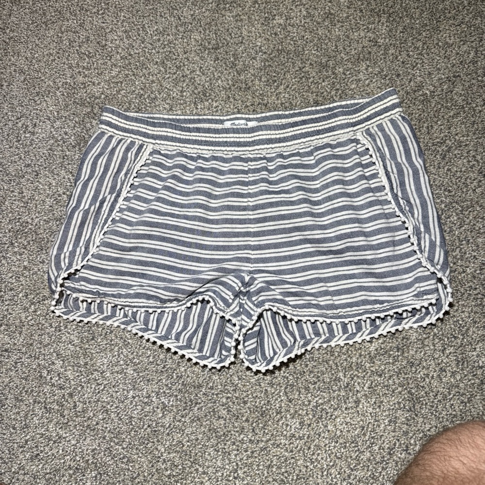 Madewell Oahu Cover-Up Stripe Shorts - Sz Medium - Picture 3 of 6